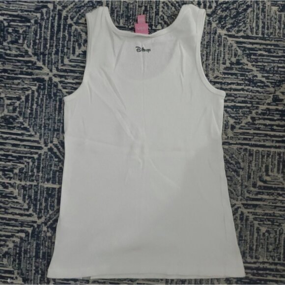 Original Disney Vintage Tinkerbell Ribbed Tank Silver/White- Size S (never used) - Picture 7 of 9